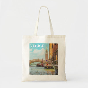 Bolsa Tote Veneza Itália Viagens vintage