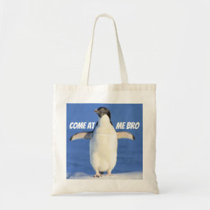 Bolsa Tote Venha comigo, cara, Memória Engraçado, Pinguim Sac