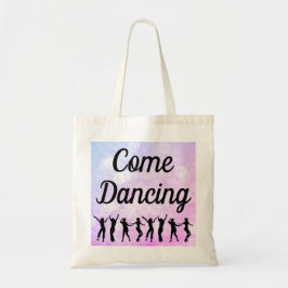 Bolsa Tote Venha dançar Bokeh Dancer Silhouette