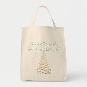 Bolsa Tote Venha e Contemple-O Sacola de Natal