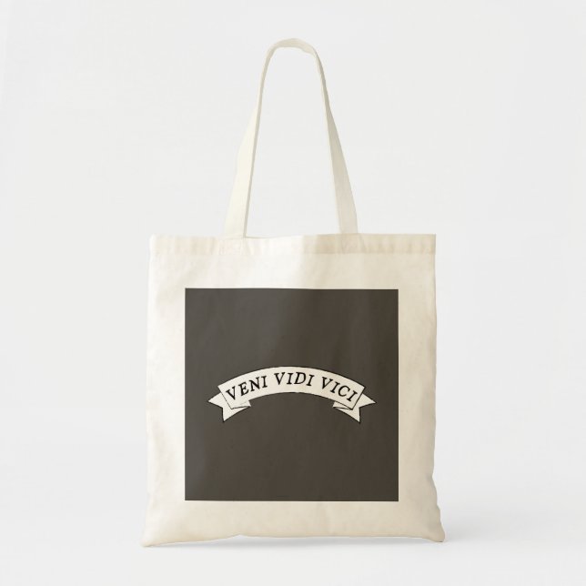 Bolsa Tote VENI VIDI VICI - Eu vim eu vi eu venci (Frente)
