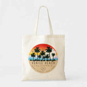 Bolsa Tote Venice Beach California Retro Palm tree Souvenir