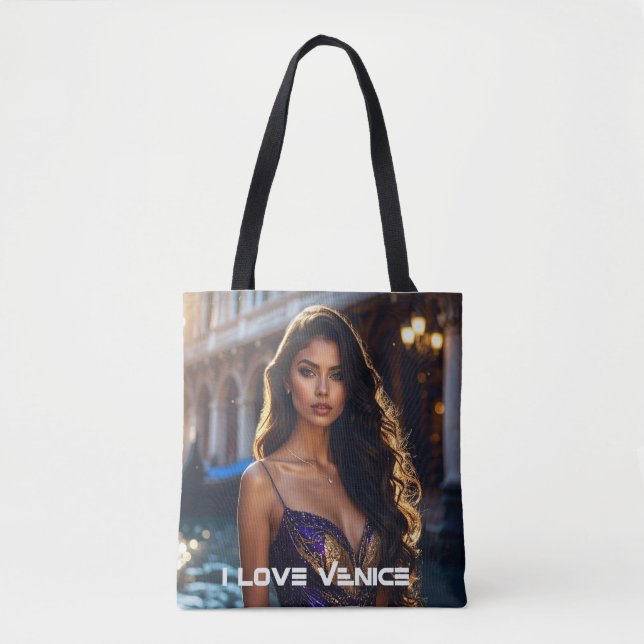 BOLSA TOTE VENICE - EU AMO VENICE (Frente)