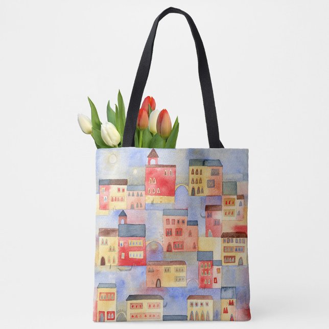 Bolsa Tote Venice Watercolor (Criador carregado)