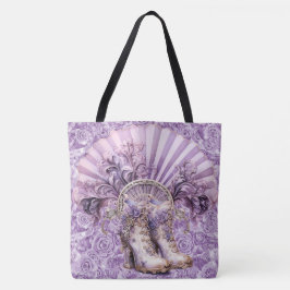 Bolsa Tote Ventilador Lilac Steampunk Dramático e inicializa 