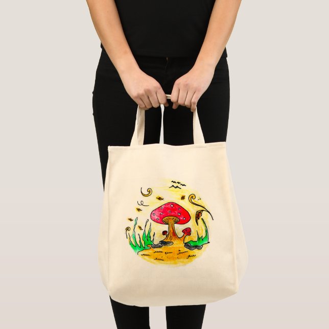 Bolsa Tote Vento de Outono (Coleção Autumn Treehouse) (Frente (produto))