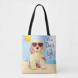 Bolsa Tote Verão cocker spaniel