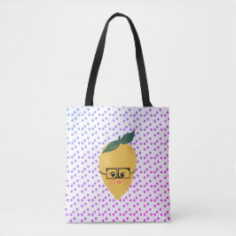 Bolsa Tote Verão Limão Cartoon Desenho à Mão