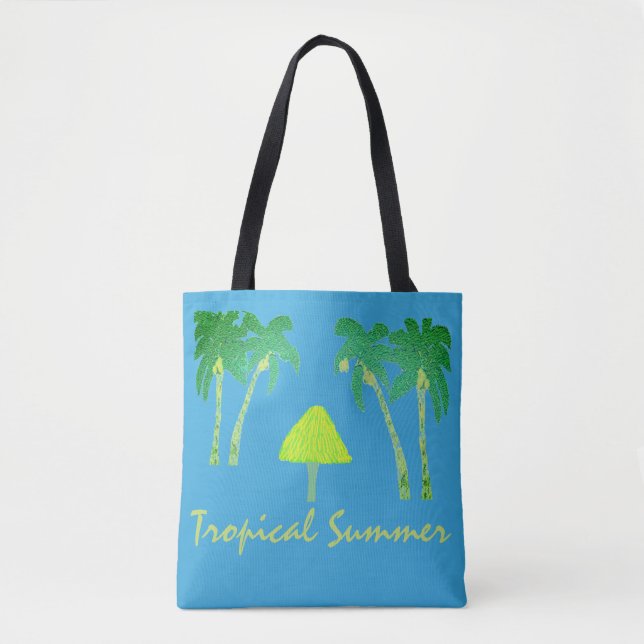 Bolsa Tote Verão tropical (Frente)