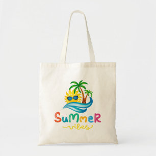 Bolsa Tote Verão Vibrações Sol E Palmeiras Feminino