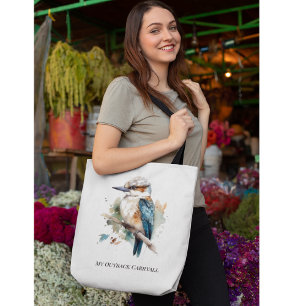 Bolsa Tote Verdadeiro Kookaburra Azul, personalizado