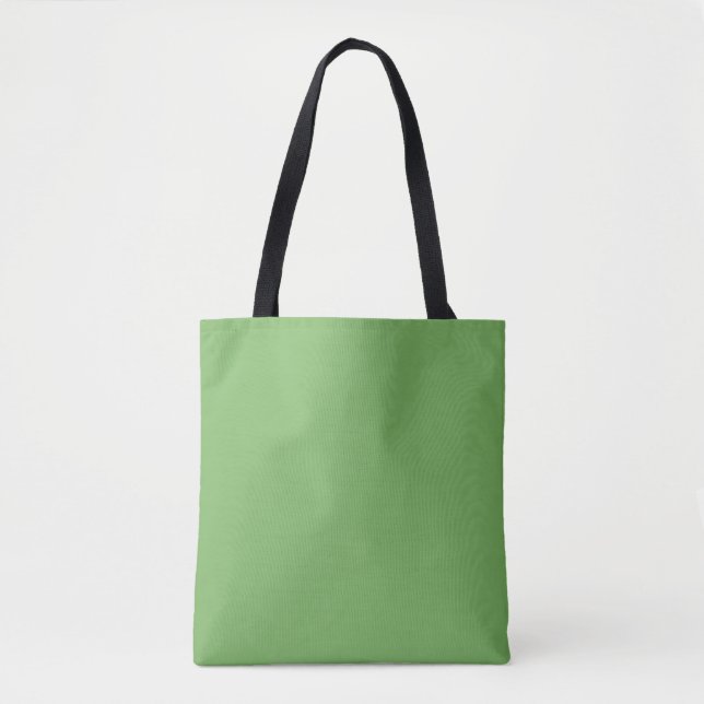 Bolsa Tote Verde-borda (cor sólida) (Frente)