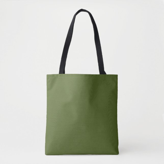 Bolsa Tote Verde-camo (cor sólida) (Frente)