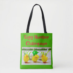 Bolsa Tote Verde-campeão de caça aos ovos de Páscoa