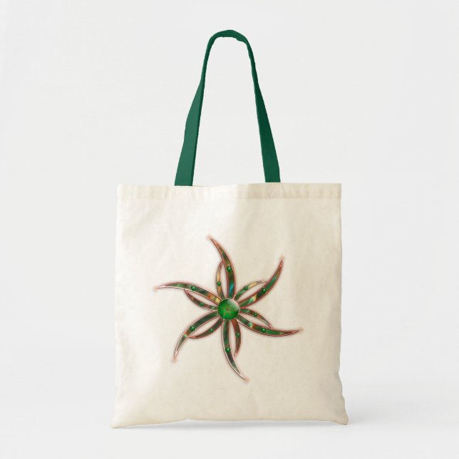Bolsa Tote Verde Como a Saco de Tota de Grama (Frente)