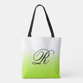 Bolsa Tote Verde limão sobre qualquer cor com monograma