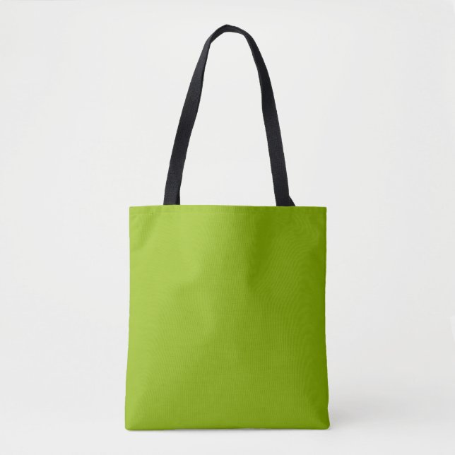 Bolsa Tote Verde maçã (cor sólida)  (Frente)