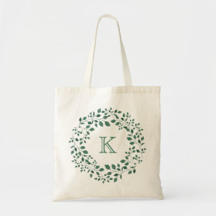 Bolsa Tote Verde Sai Da Barra De Toque De Mola De Água Monog