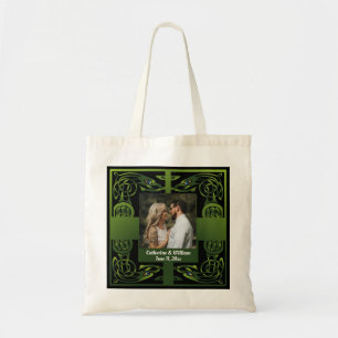 Bolsa Tote Verde Tradicional Irlandês Celta     