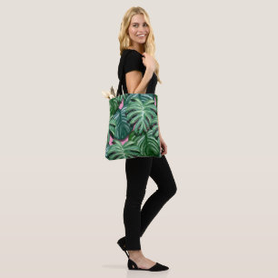 Bolsa Tote Verde tropical & luxúria da folha das folhas