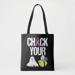 Bolsa Tote Verifique Seu Cancer De Mama Engraçado.