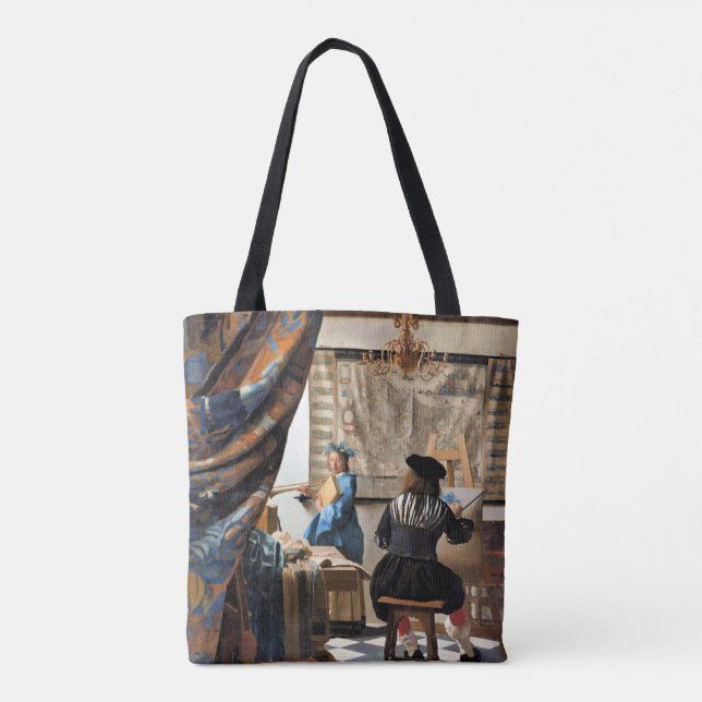 Bolsa Tote Vermeer - A Arte da Pintura (Verso)