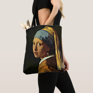 Bolsa Tote Vermeer - A garota com um brinco de pérolas