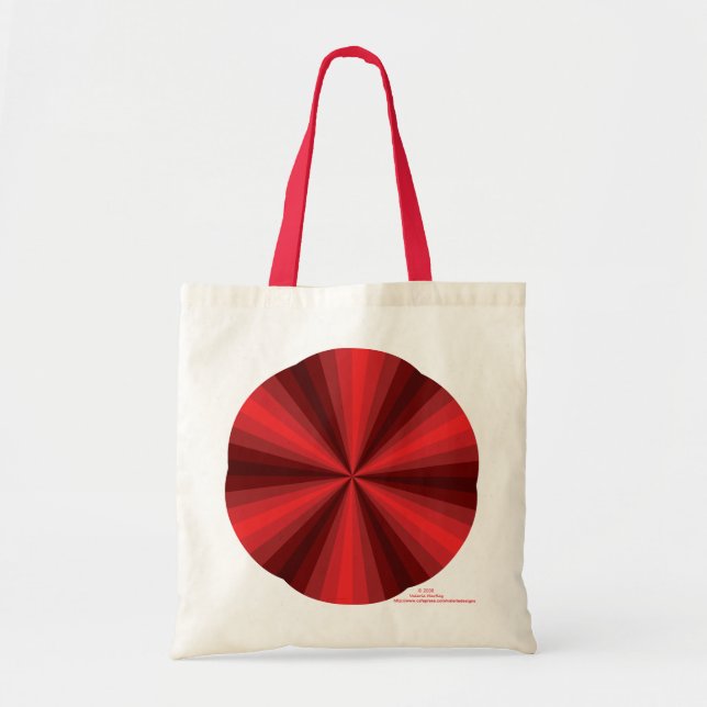 Bolsa Tote Vermelha Ilusão Óptica (Frente)