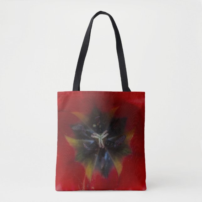 Bolsa Tote Vermelha & Preta (Frente)