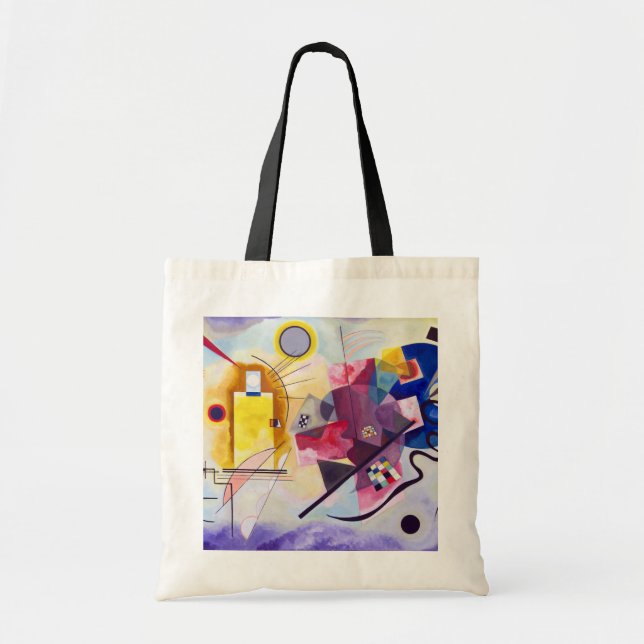 Bolsa Tote Vermelho Amarelo Azul, Wassily Kandinsky (Frente)