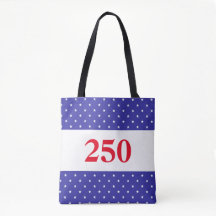Vermelho Branco & Azul Patriótico 250 Botão