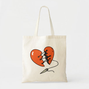 Bolsa Tote Vermelho Coração Quebrado