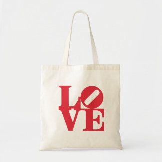 Bolsa Tote Vermelho da cor do sinal da arte gráfica da