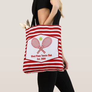 Bolsa Tote Vermelho do Clube de Tênis Personalizado