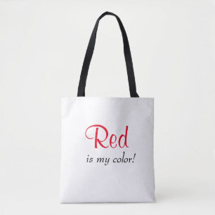 Bolsa Tote Vermelho é a minha citação de cor