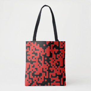 Bolsa Tote Vermelho e Preto