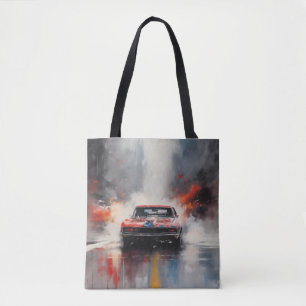 Bolsa Tote Vermelho Muscular Carro na cabeça