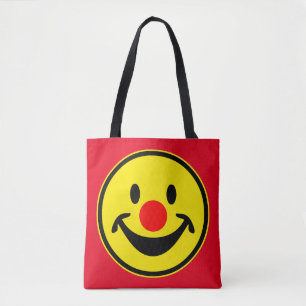 Bolsa Tote Vermelho Nose amarelo + seu dorso. & ideias
