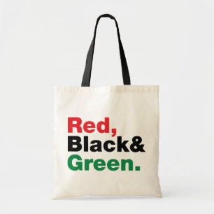 Bolsa Tote Vermelho, Preto e Verde.