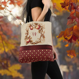 Bolsa Tote Vermelho Profundo Que Tal Apple Monograma De Outon