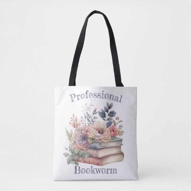 Bolsa Tote Vermes Profissionais de Livros (Frente)