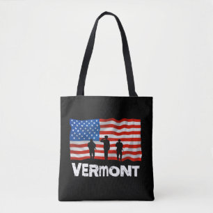 Bolsa Tote Vermont American Flag