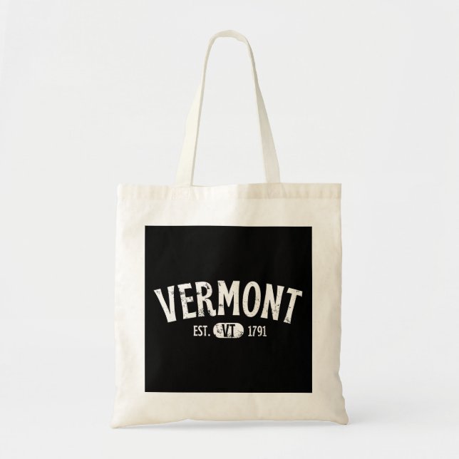 Bolsa Tote Vermont Retro Vintage VT (Frente)