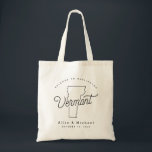 Bolsa Tote Vermont Wedding Tote Bag Bem-vindo<br><div class="desc">Este bolsa Vermont é perfeito para receber convidados da cidade para o seu casamento! Embale-o com guloseimas locais para um pacote de boas-vindas extra divertido.</div>