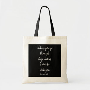 Bolsa Tote Verso Bonito de Bíblia preto e branco