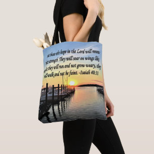 BOLSA TOTE VERSO DE SCRIPTURE ISAIAH 40:31