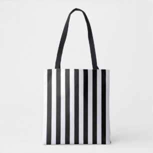 Bolsa Tote Vert Preto e Branco de Grande Tamanho. Padrão de S