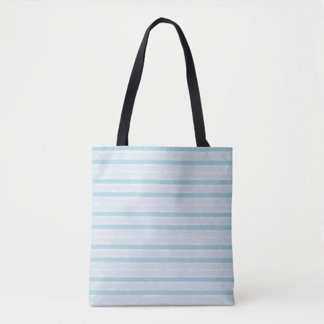 Bolsa Tote Vertical Dusty Blue e prateados (Frente)