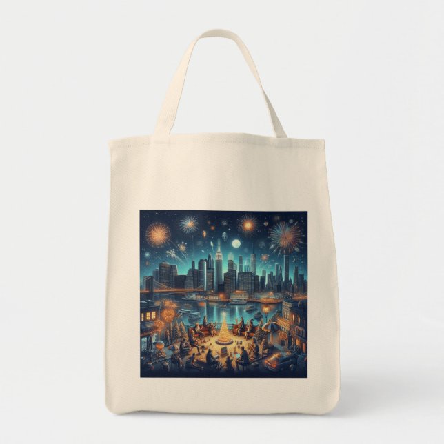 Bolsa Tote Véspera de Ano Novo em Nova Iorque (Frente)