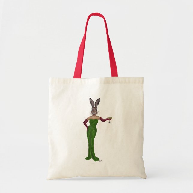 Bolsa Tote Vestido Verde Rabbit (Frente)